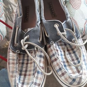 Cute, women's Sz 8M, Sperry Top Sider, canvas!